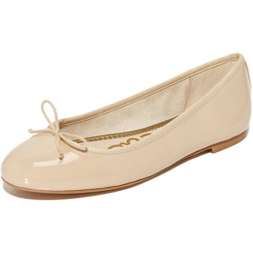 NWOT Sam Edelman Nude Patent Ballet Flats